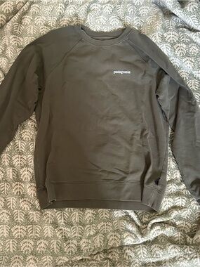 Patagonia Men's Olive Green Crewneck Sweatshirt